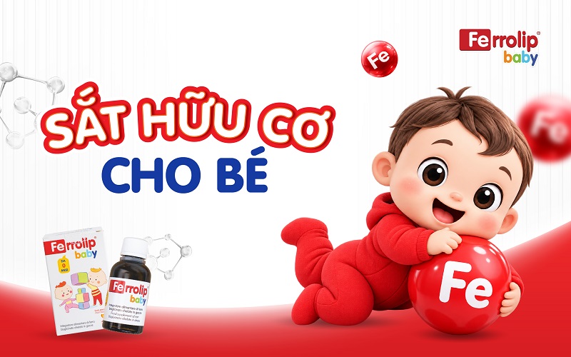 Sắt hữu cơ cho bé