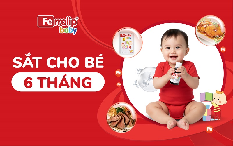 Sắt cho bé 6 tháng