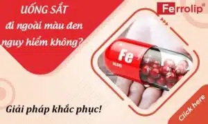 uống sắt đi ngoài màu đen