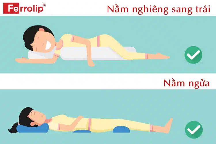 Tư thế ngủ cho người thiếu máu não