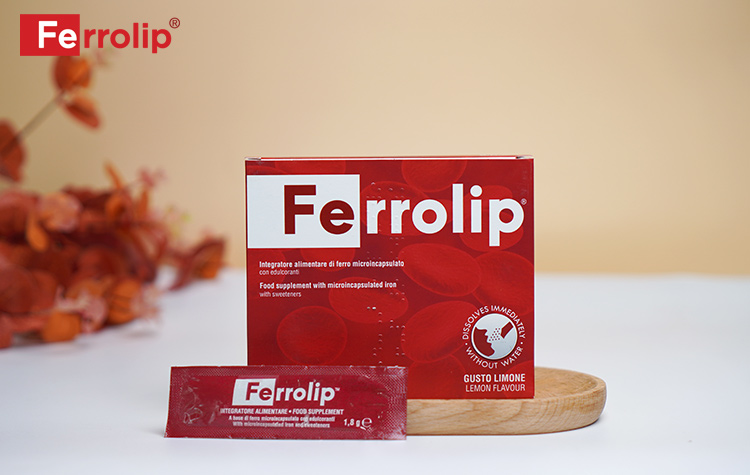 Sắt sinh học Ferrolip có khả năng hấp thu gấp 4,7 lần so với sắt truyền thống
