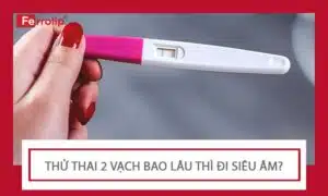 Thử thai 2 vạch bao lâu thì đi siêu âm