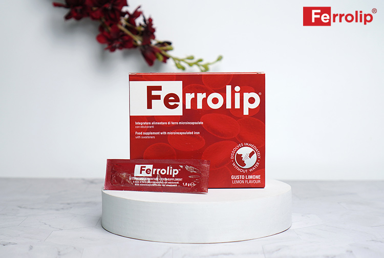 Sắt Ferrolip bổ sung sắt sinh học cho người thiếu máu