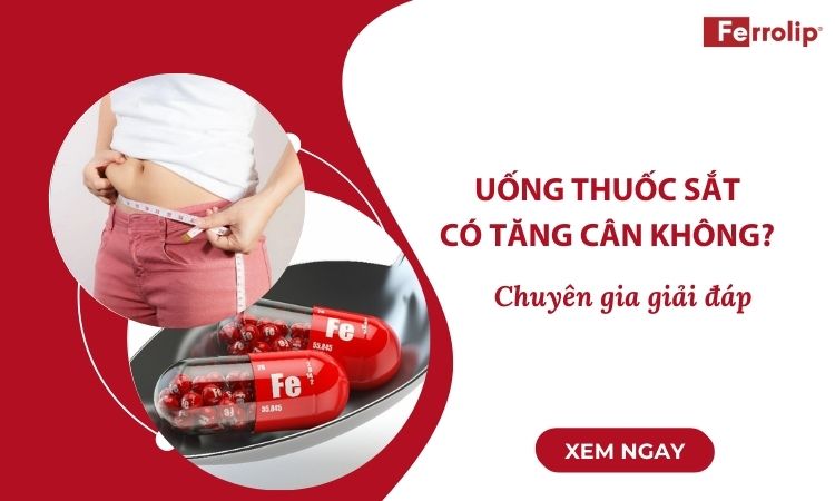 uống thuốc sắt có tăng cân không