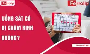 uống sắt có làm chậm kinh không