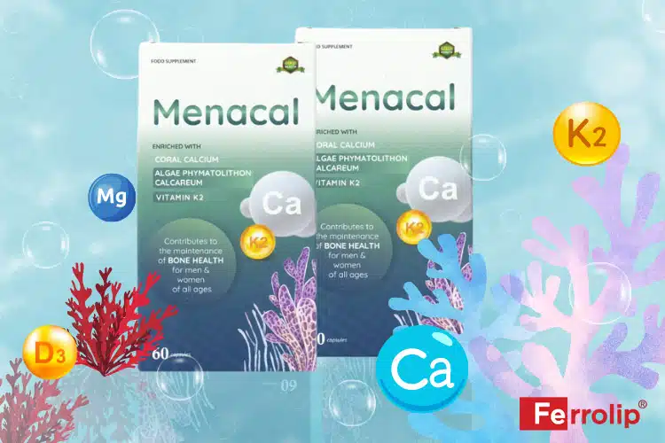 Aplicaps Menacal bổ sung canxi tự nhiên từ tảo đỏ và san hô