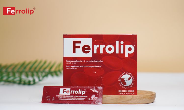 Sắt sinh học Ferrolip - Bổ sung sắt tái tạo hồng cầu