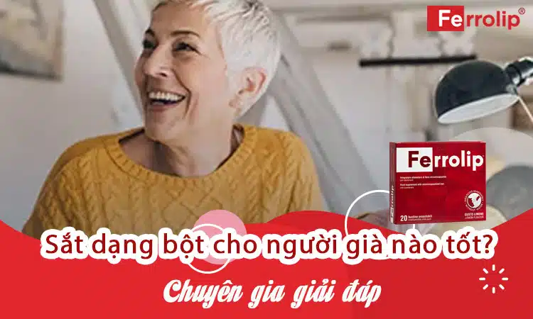 sắt dạng bột cho người già