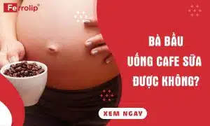 bầu uống cà phê sữa được không