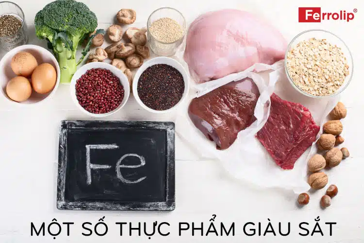 Một số thực phẩm giàu sắt