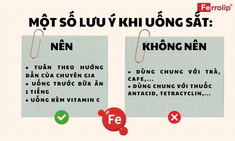 Những lưu ý khi bổ sung sắt cho mẹ