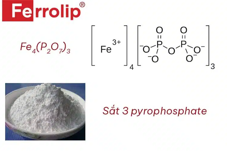 Sắt 3 pyrophosphate thuộc nhóm sắt vô cơ