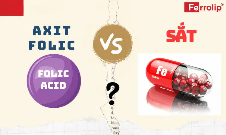 Sắt và axit folic có giống nhau không?