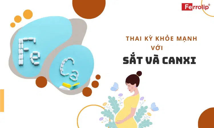 thai kỳ khỏe mạnh với sắt và canxi