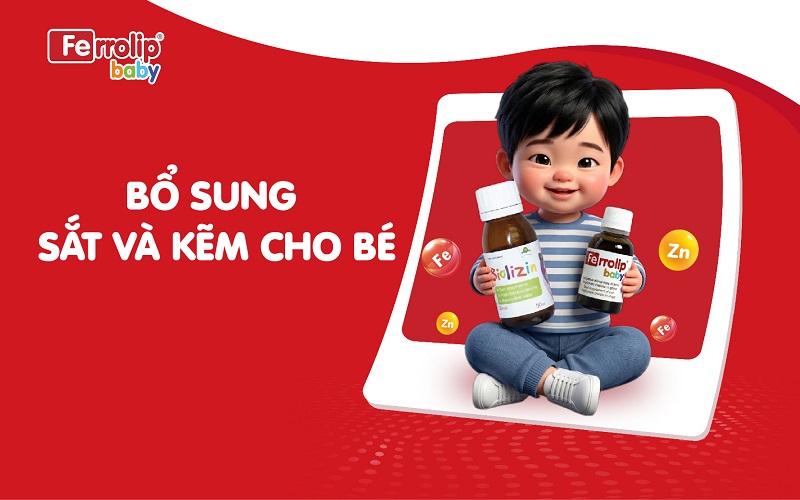 Bổ sung sắt và kẽm cho bé