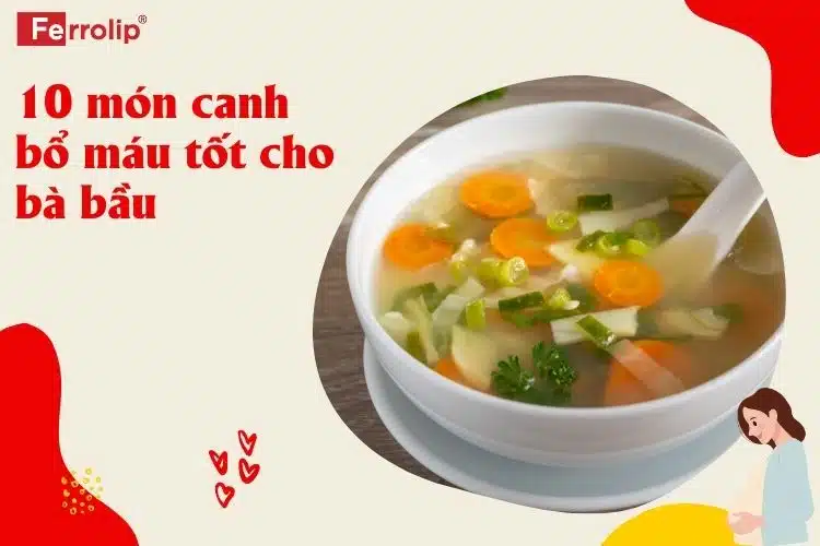 Canh bổ máu cho bà bầu