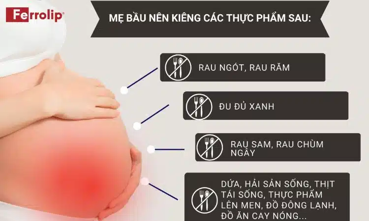 doạ sinh non nên kiêng gì