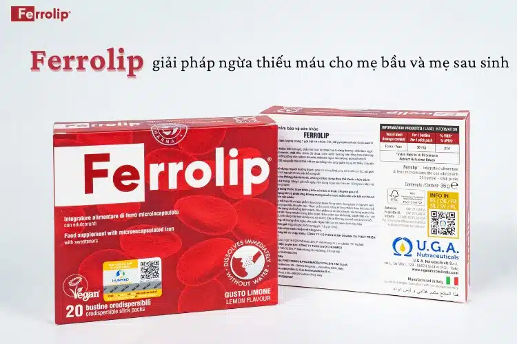 sắt Ferrolip cho mẹ sau sinh