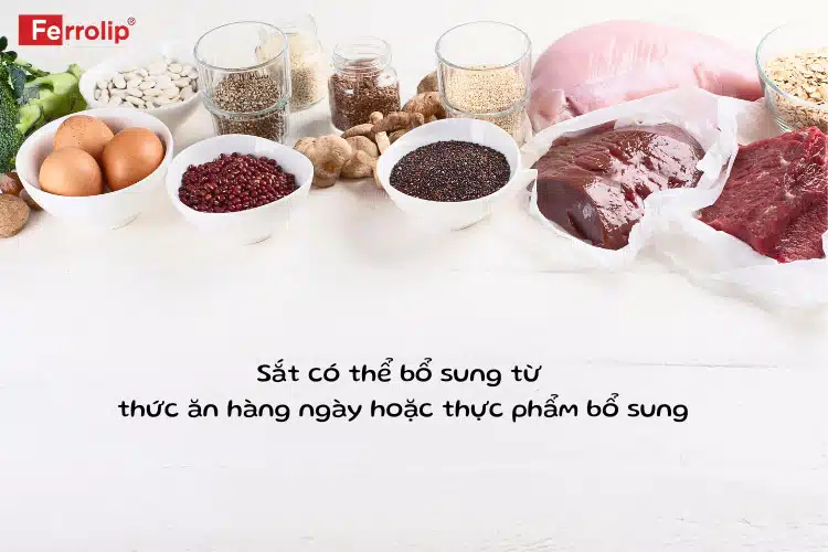 Sắt nên uống lúc nào