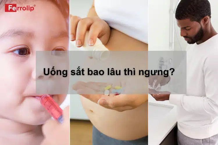 Sắt nên uống lúc nào