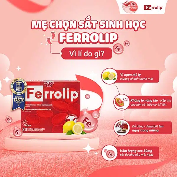 sắt ferrolip là sắt hữu cơ hay vô cơ