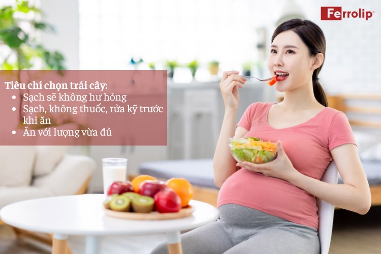 tiêu chí chọn trái cây cho bà bầu