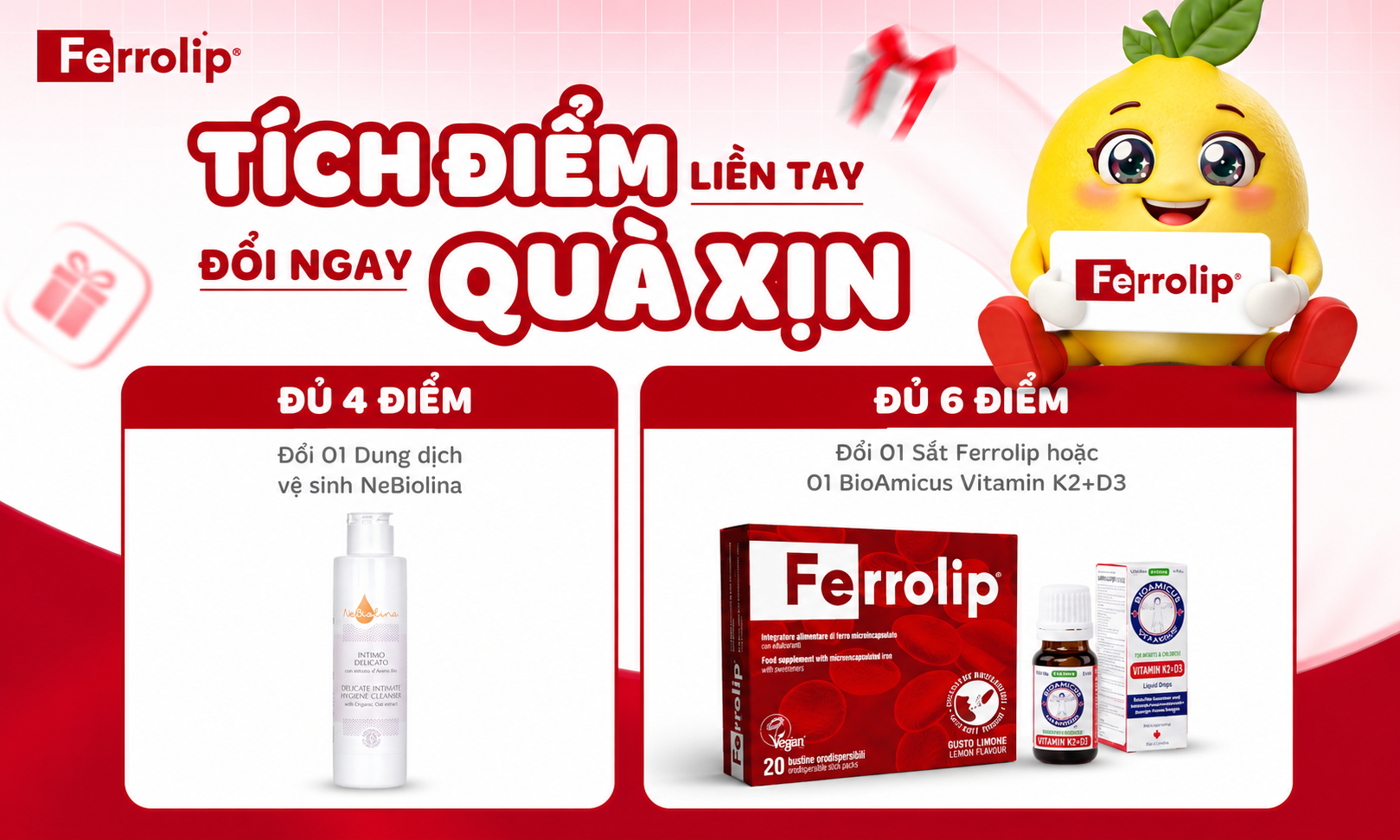 Tích điểm đổi quà Ferrolip