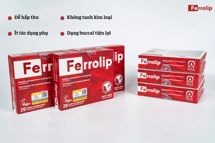 Sắt bao vi nang Ferrolip được nhiều mẹ bầu lựa chọn