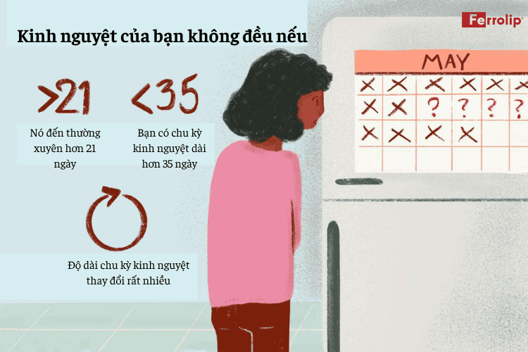 Kinh nguyệt không đều có rụng trứng không?