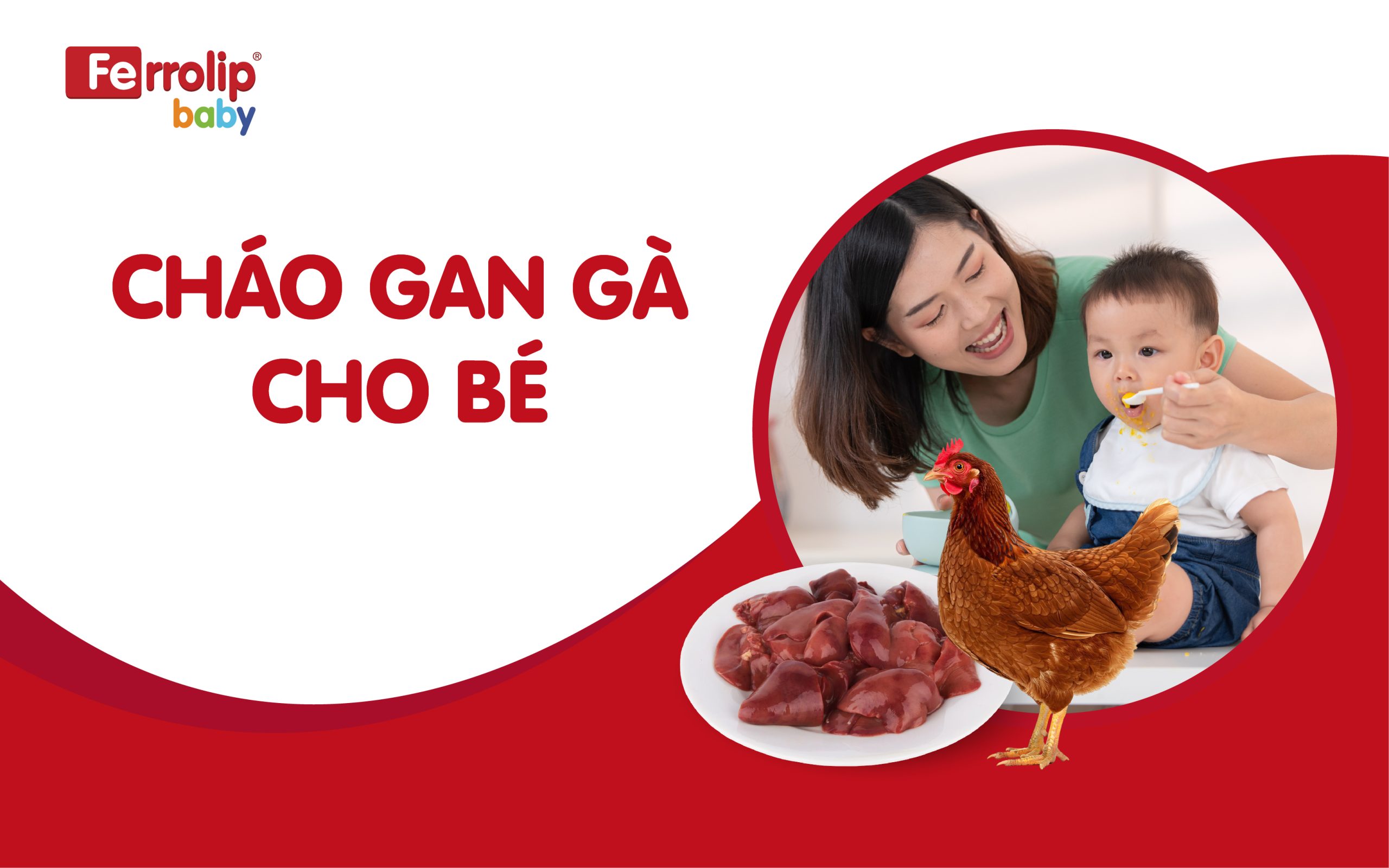 Cháo gan gà cho bé