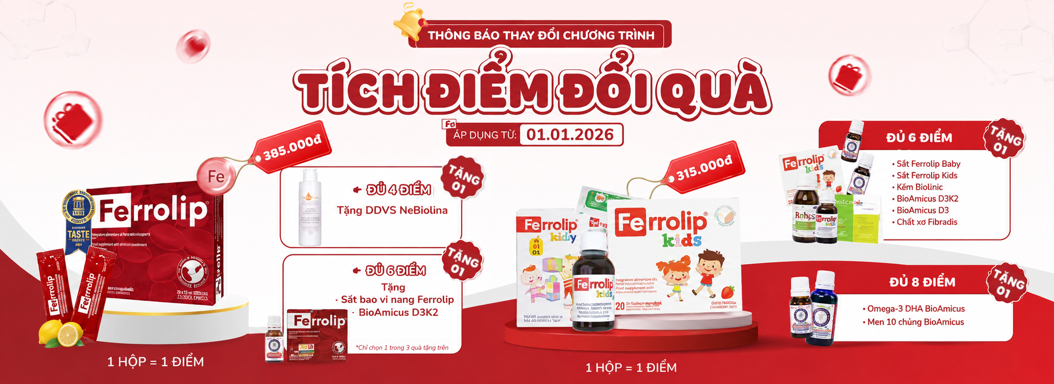 Tích điểm đổi quà Ferrolip
